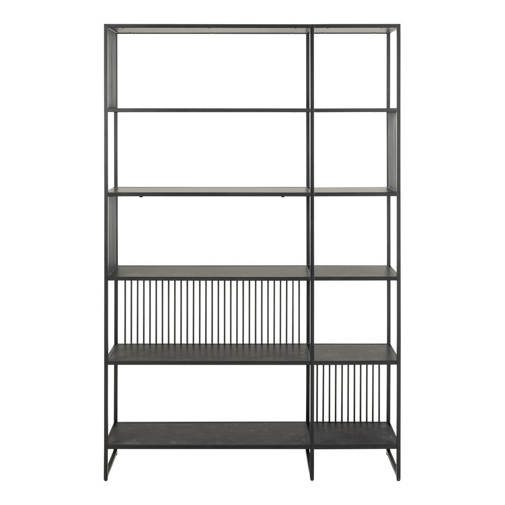Libreria nera 120x185x35 cm Strington – Actona | Librerie