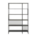 Libreria nera 120x185x35 cm Strington – Actona