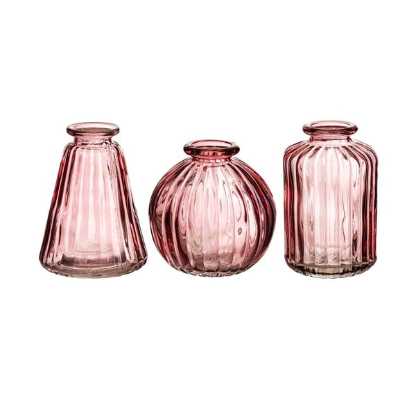 Vaso in vetro rosa Bud - Sass & Belle