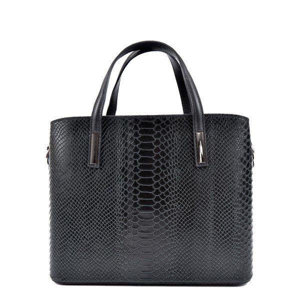 Borsa in pelle nera Lucy - Roberta M-image-1