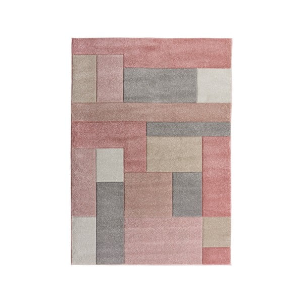 Tappeto rosa/grigio 120x170 cm Cosmos - Flair Rugs