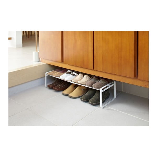 Scarpiera telescopica in metallo bianco Kobe - YAMAZAKI-image-1