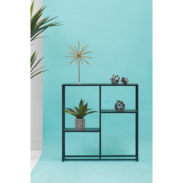 Scaffale nero in acciaio 80x81x26 cm Acero – Premier Housewares-image-2