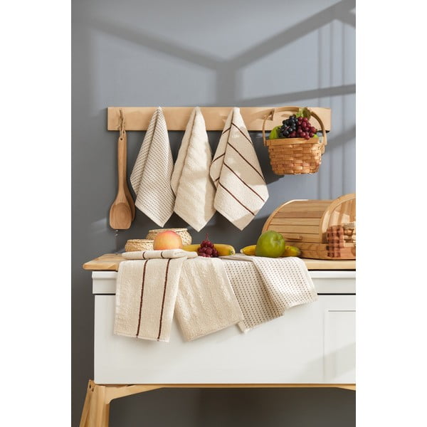 Set di strofinacci in cotone 6 pz 30x50 cm Sofya – Foutastic-image-2