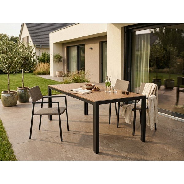Tavolo da pranzo da giardino con piano in artwood 90x205 cm Viking – Bonami Essentials-image-1