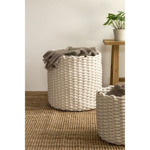 Cesto in tessuto ø 40x40 cm Peach Skin Round XL – Bigso-image-3