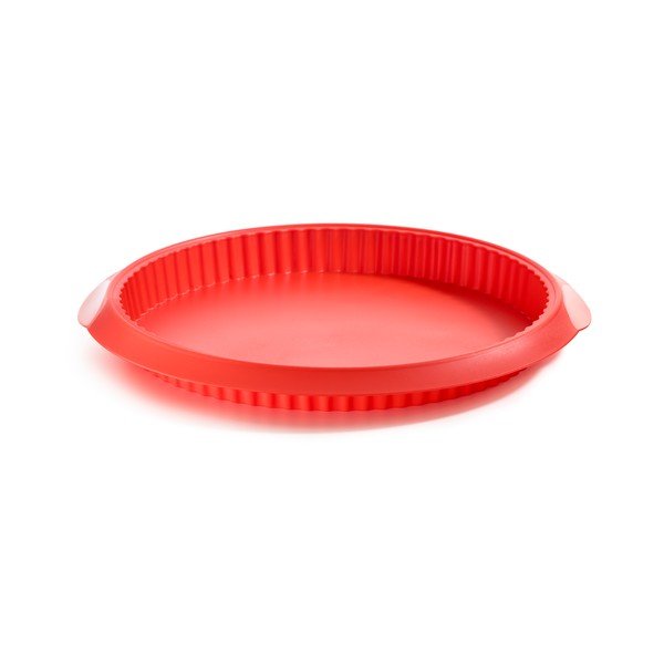 Stampo per quiche in silicone rosso, ⌀ 28 cm - Lékué
