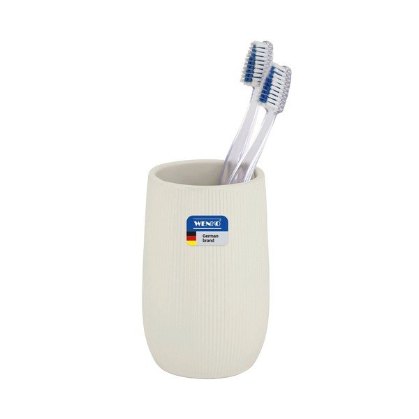 Portaspazzolino color crema in ceramica Fablo – Wenko-image-3