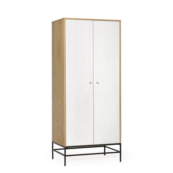 Armadio bianco 80x190 cm Lia - Woodman-image-3