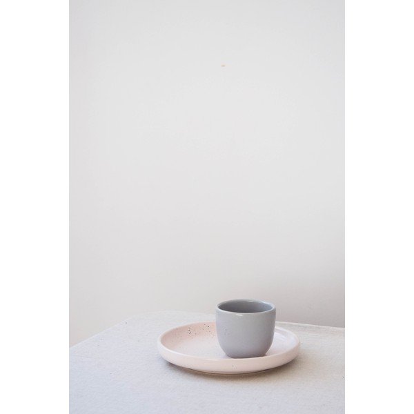 Piatto da dessert in gres rosa chiaro , ø 17 cm Dust - ÅOOMI-image-3
