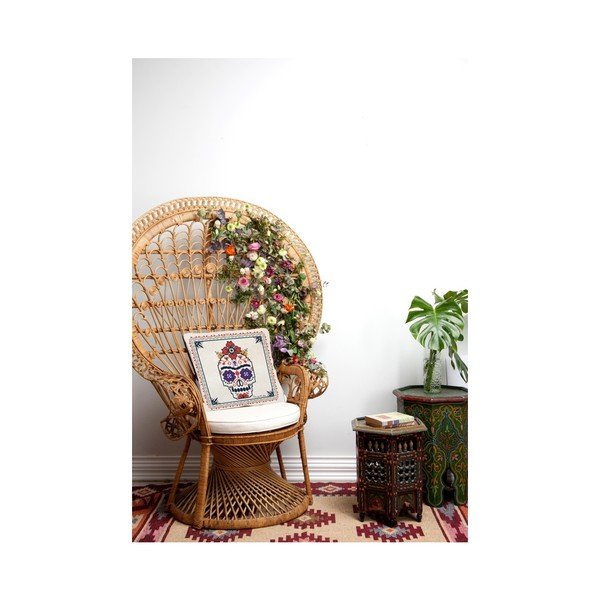Federa reversibile Sugar Skull, 45 x 45 cm - Madre Selva-image-1