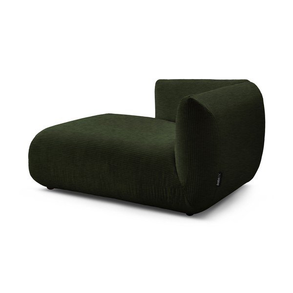 Modulo divano in velluto a coste verde (angolo sinistro) Lecomte - Bobochic Paris-image-3