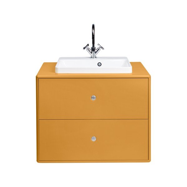 Mobile giallo con lavabo senza miscelatore 80x62 cm Color Bath - Tom Tailor