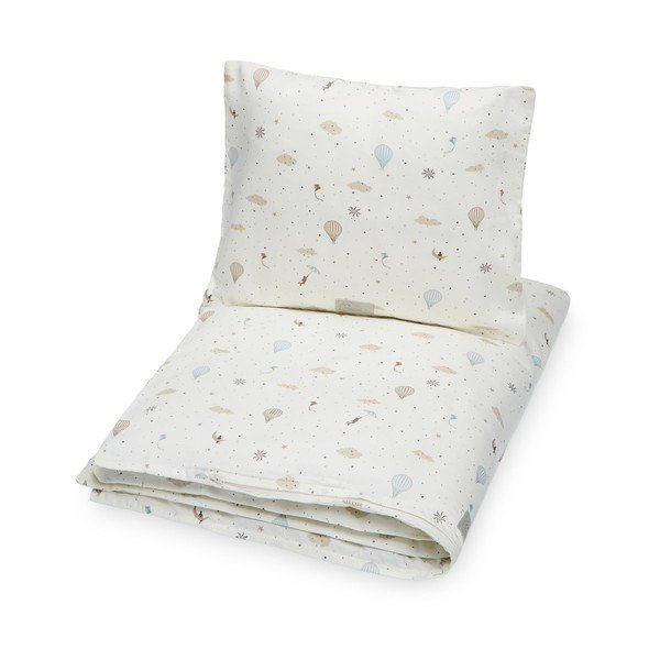 Set copripiumino e federa da bambini avorio in cotone organico per culla 100x140 cm Dreamland – Cam Cam Copenhagen
