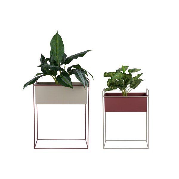 Set di supporti per fiori in metallo 2 pz (altezza totale 65 cm) Reina – PT LIVING-image-2