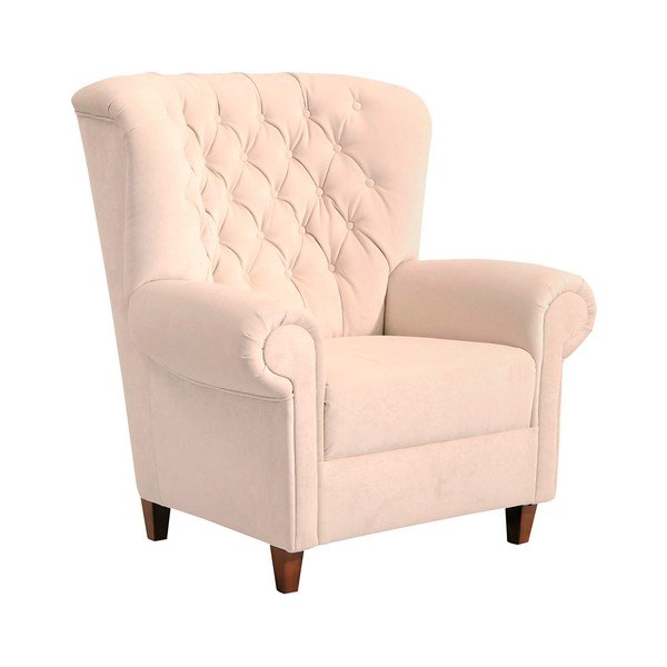 Poltrona Recliner Vicky Velour Crema - Max Winzer