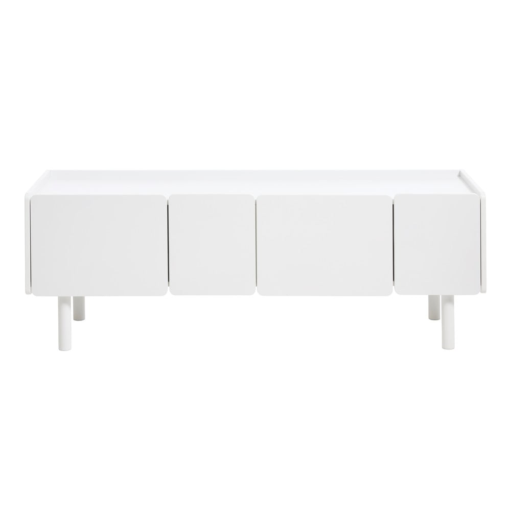 Mobile TV bianco 160x55x45 cm Bera – Unique Furniture | Mobili TV