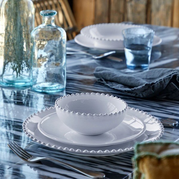 Piatto bianco in gres ø 34 cm Pearl – Costa Nova-image-3