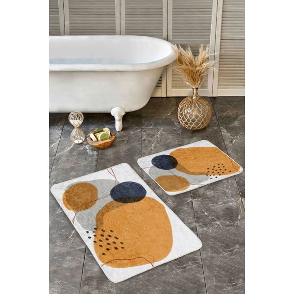 Set di tappetini per il bagno in velluto 2 pz 60x100 cm – Mila Home-image-3