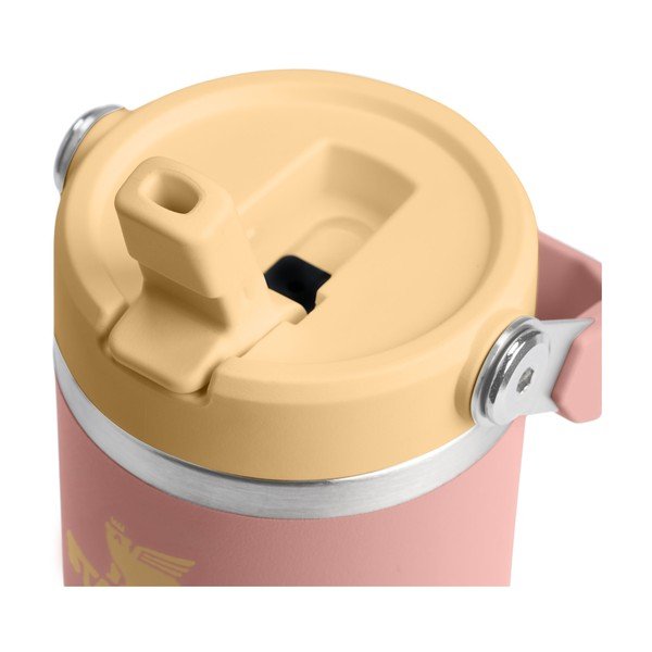 Borraccia termica color pesca in acciaio inox 410 ml IceFlow™ Flip Straw 2.0 Tumbler Peach Rose – Stanley-image-2