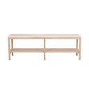Consolle bianca con piano in pietra 140x40 cm Orwel - Rowico