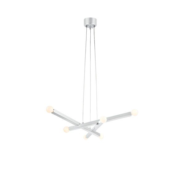 Lampadario argentato in metallo Stack – Markslöjd