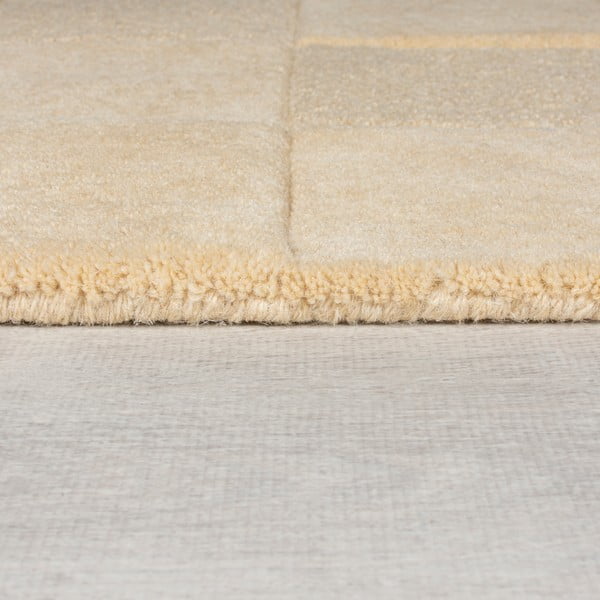 Tappeto in lana beige 120x170 cm Checkerboard - Flair Rugs-image-4