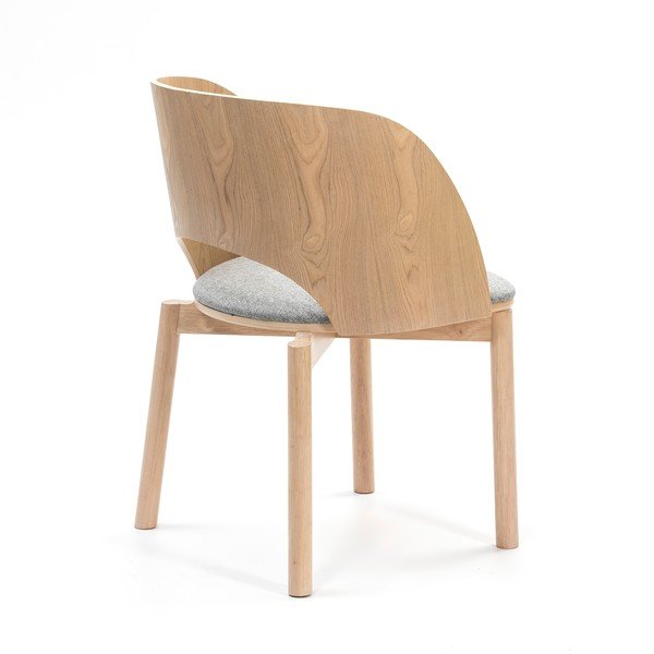 Sedia naturale con cuscino grigio Dam - Teulat-image-2