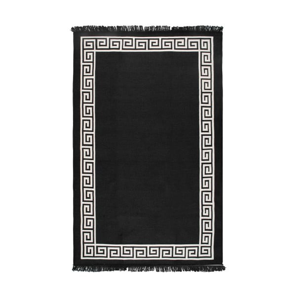 Tappeto bifacciale beige e nero Justed, 120 x 180 cm - Cihan Bilisim Tekstil