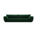 Divano verde scuro con rivestimento in velluto 248 cm Vanda – Mazzini Sofas