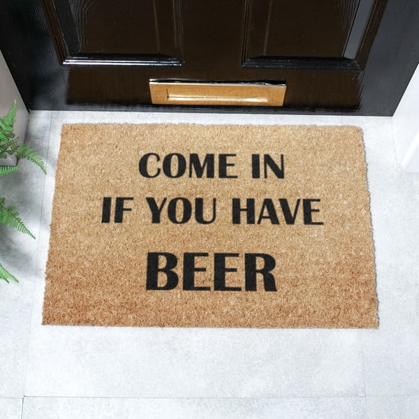 Zerbino in cocco 40x60 cm Come again and bring beer - Artsy Doormats-image-2