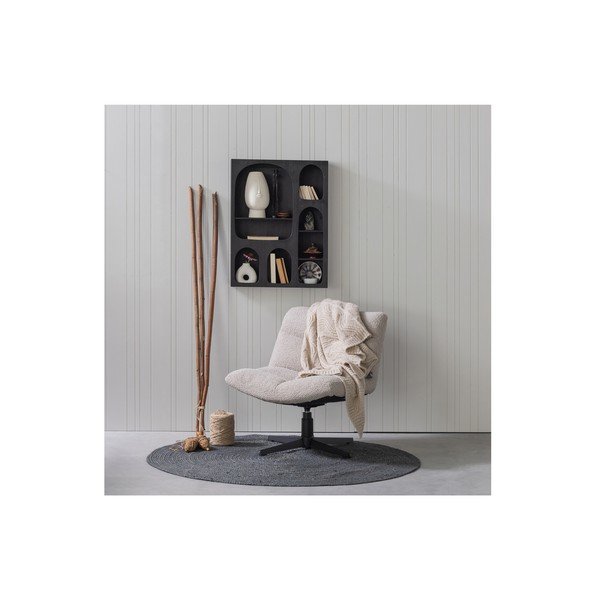 Tappeto rotondo grigio in iuta ø 150 cm Ross – WOOOD-image-1