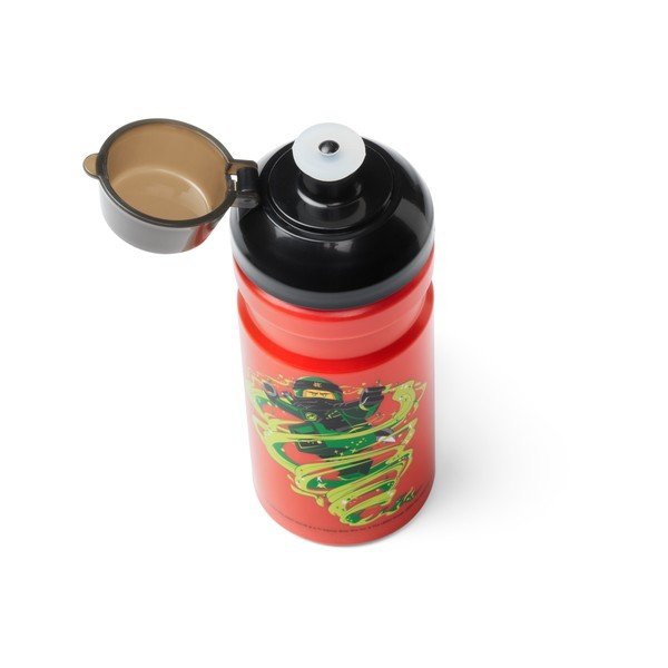 Borraccia rossa con coperchio nero Ninjago, 390 ml Ninjago Classic - LEGO®-image-1
