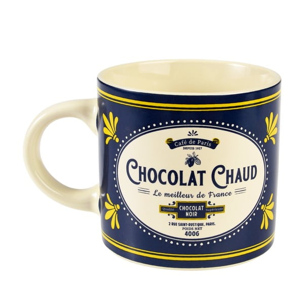 Tazza blu scuro/color crema in ceramica 350 ml Chocolat Chaud – Rex London