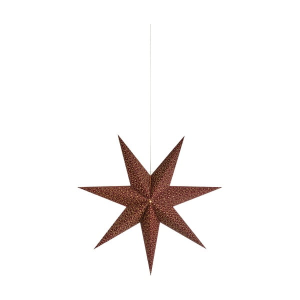 Decorazione luminosa a sospensione bordeaux con motivo natalizio ø 45 cm Baroque - Markslöjd