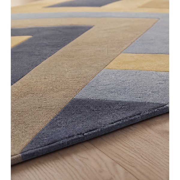 Tappeto grigio e giallo Big Zig, 160 x 230 cm Reef - Asiatic Carpets-image-3
