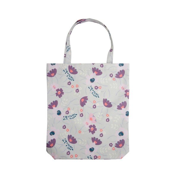 Světle fialová nákupní taška Busy B Floral Shopper