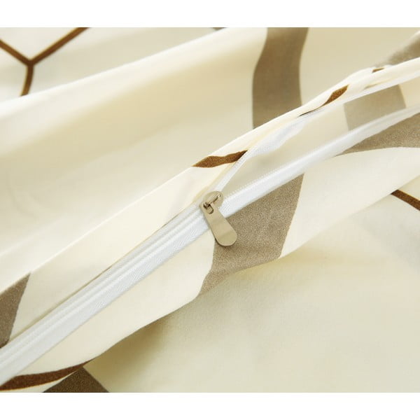 Biancheria da letto singola panna 6 pezzi in microsatin 140x200 cm Carter - My House-image-2