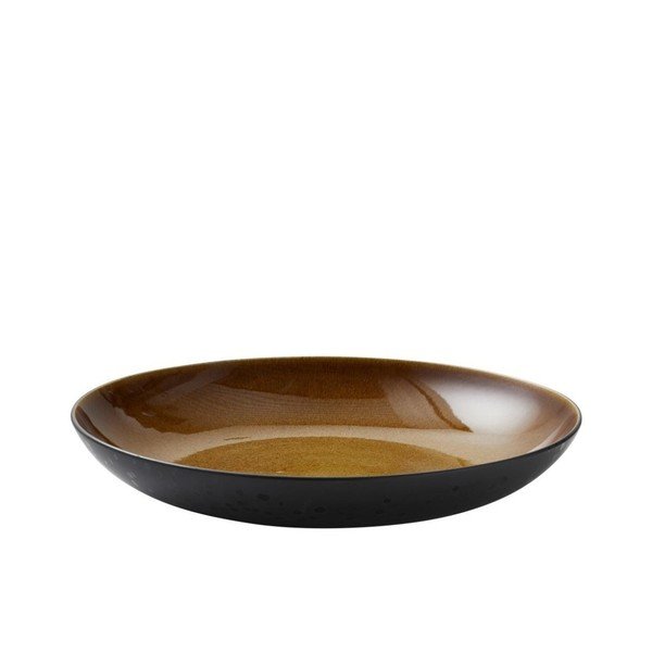 Ciotola nera/color ambra in gres ø 40 cm Gastro Black/Amber – Bitz-image-2