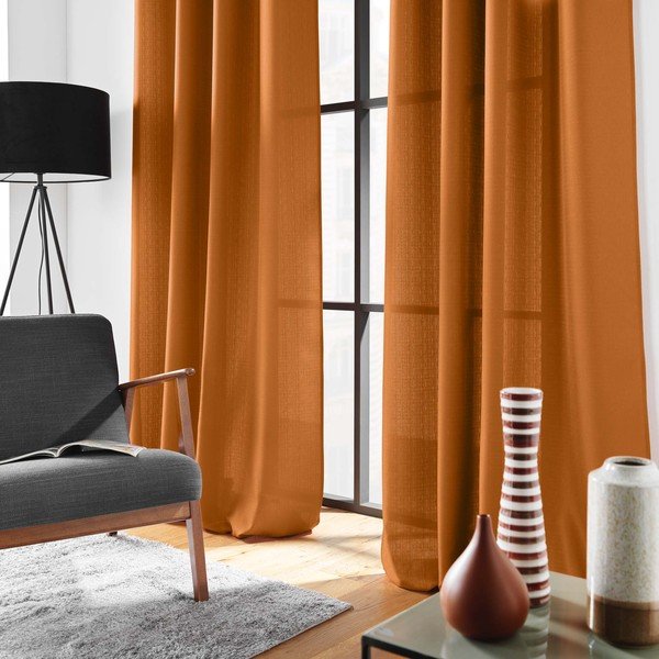 Tenda marrone 140x260 cm Soline – douceur d'intérieur-image-1