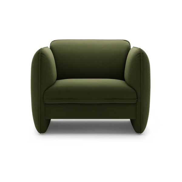 Poltrona verde con rivestimento in velluto Georgia – Micadoni -image-2