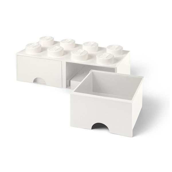 Contenitore bianco avorio con due cassetti - LEGO®-image-3