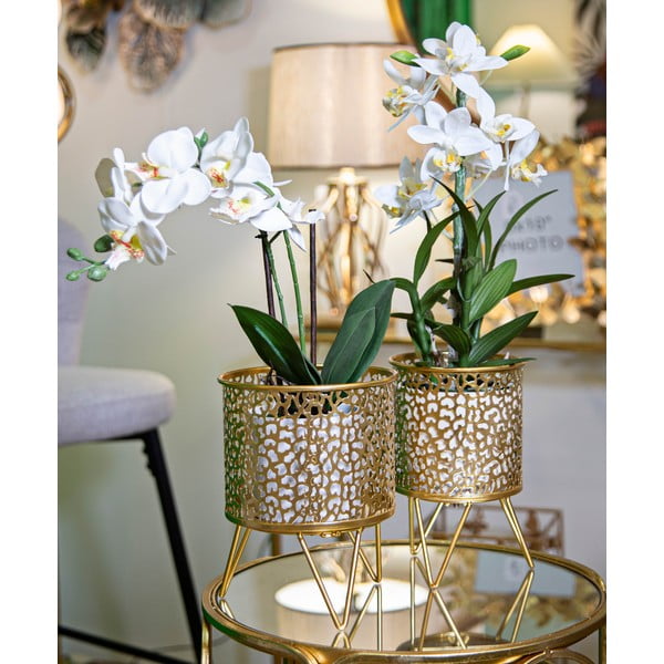 Set di 2 piedistalli per piante in metallo ø 16 cm altezza 20 cm Piny - Mauro Ferretti-image-1