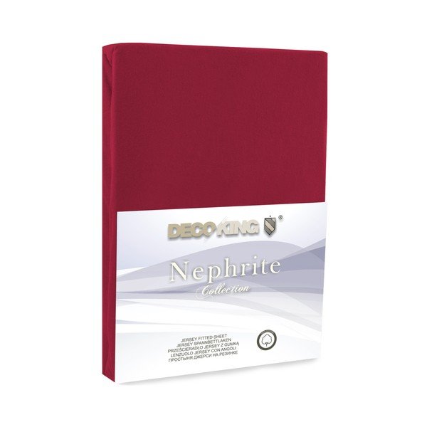 Foglio elastico rosso Nefrite, 140-160 cm - DecoKing-image-1