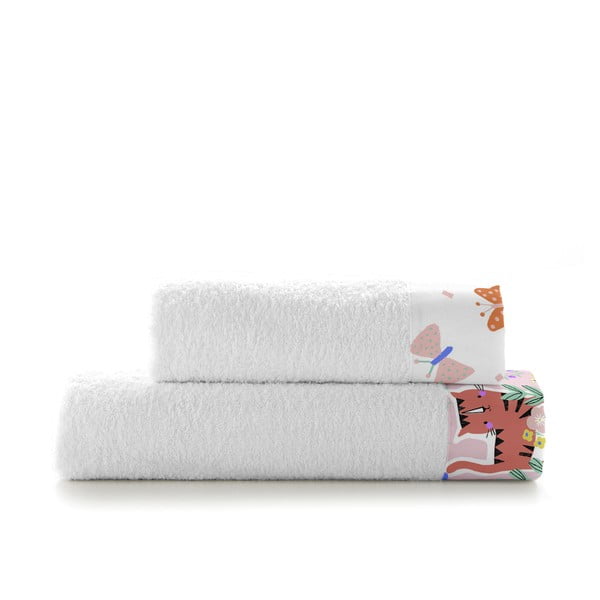 Set di 2 asciugamani in cotone per bambini Meow - Moshi Moshi
