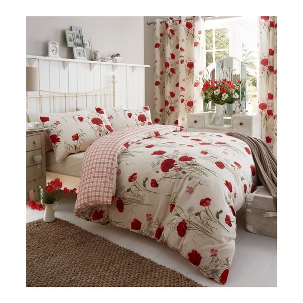 Biancheria inclusa, 200 x 200 cm Wild Poppies - Catherine Lansfield-image-2