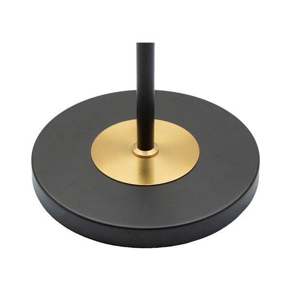 Lampada da terra nera/dorata con paralume in tessuto (altezza totale 153 cm) Levels – Mauro Ferretti-image-2