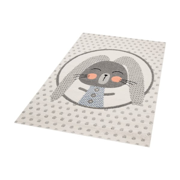 Béžový dětský koberec s šedými detaily Zala Living Rabbit, 120 x 170 cm-image-2