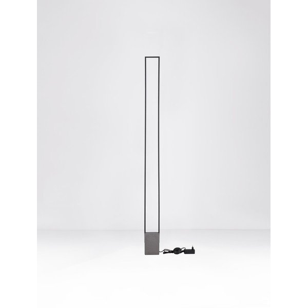 Lampada da terra LED nera (altezza totale 161 cm) Lithos – Nova Luce-image-3