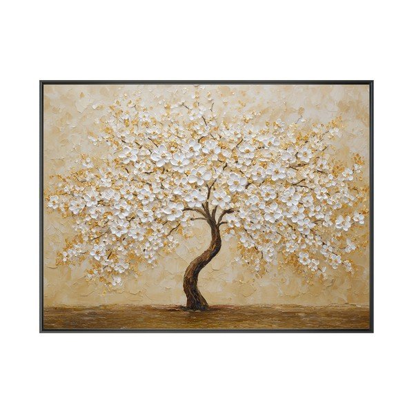Dipinto stampato con cornice inclusa 80x60 cm Golden Tree – Styler